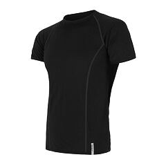 SENSOR MERINO ACTIVE pánské triko kr.rukáv černá
