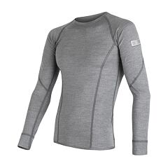 SENSOR MERINO ACTIVE pánské triko dl.rukáv sv.šedá