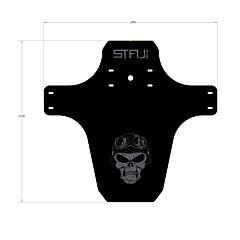 STFU blatník Gunk Guard Skull šedá