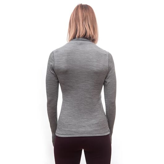 SENSOR MERINO BOLD dámské triko dl.rukáv roll neck cool gray