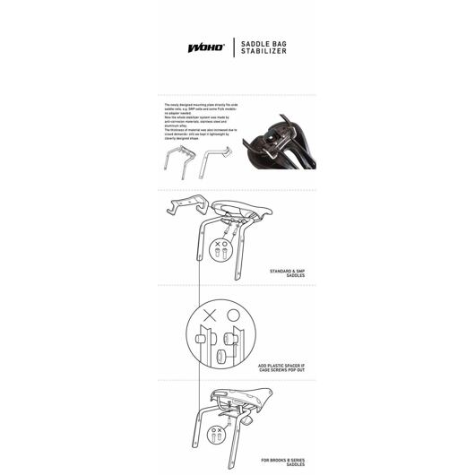 WOHO stabilizér SADDLE BAG STABILIZER pro Brooks B-Series