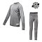 SENSOR MERINO ACTIVE SET juniorský triko dl.rukáv + spodky šedá